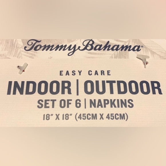 #H005 - NWT Tommy Bahama Magenta Textured Indoor/Outdoor Cloth Napkins, Set of 6 - Picture 3 of 9